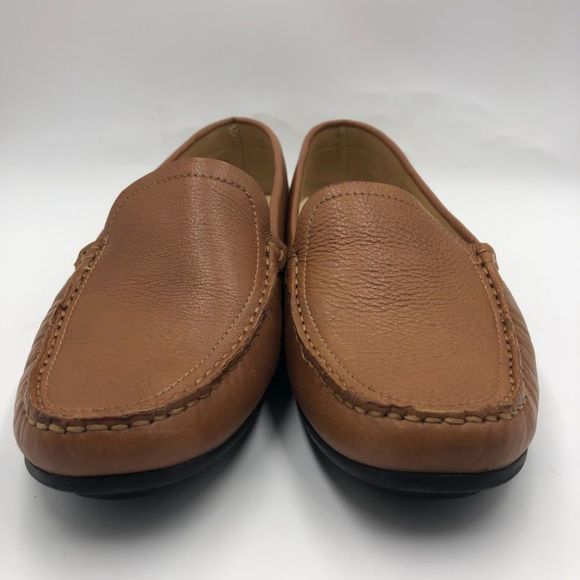 Driver Club USA Men's Brown Leather Slip On Loafers Comfort Shoes Size 11 - Picture 10 of 12